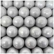 Gumballs For Parties or Gumball Machines 2lb - 1 Inch Shimmer Silver