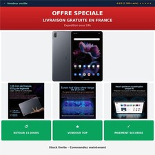 Blackview Tab 16 Tablette 11 pouces 256 Go 4G Wi-Fi Android 12 Gris