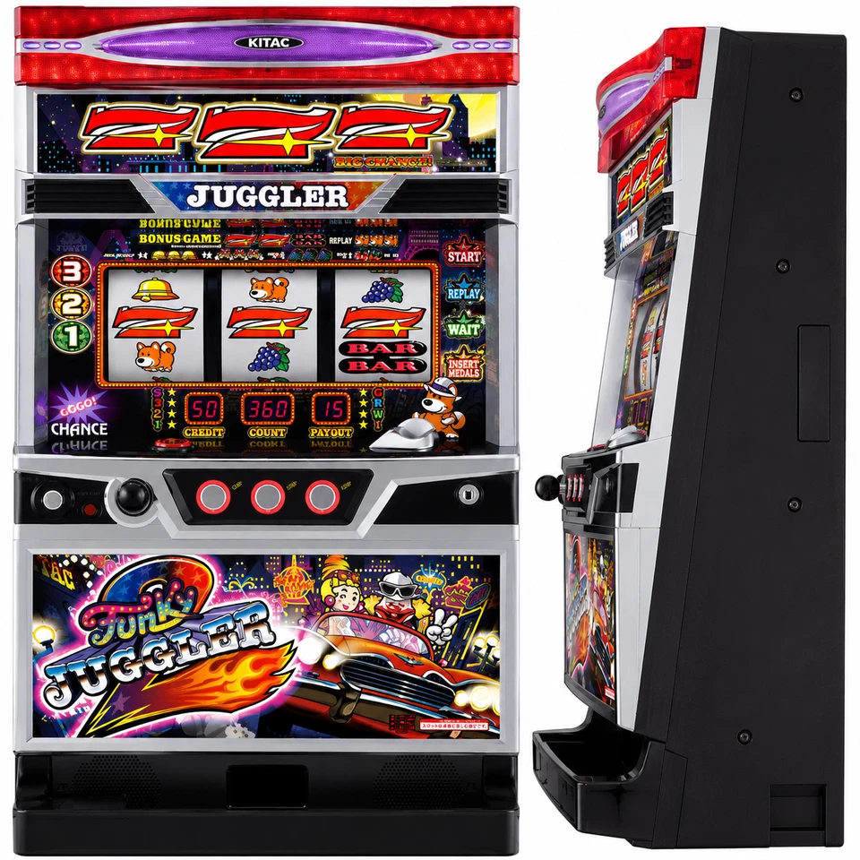 S Funky Juggler 2 KT Japanese Pachislot Slot Machine Tested 100V - Image 1 of 1