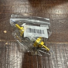  Universal Inline Petrol Fuel Gasoline Oil Filter with Brass Element Gold