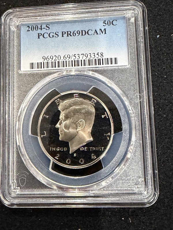 2004 S Gem Proof Kennedy Half Dollar PCGS Graded PR 69 C-11