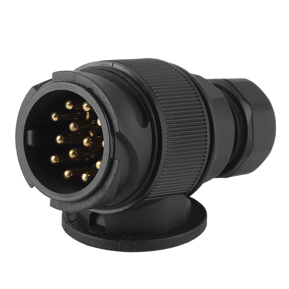 Portable 13-Pin Trailer Plug Connector Accessory EU 12V For RV Trailers