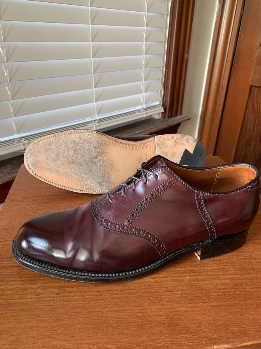 WORN 3x GREAT COLOR | ALDEN 9.5D #8 SHELL CORDOVAN SADDLE  display picture 1