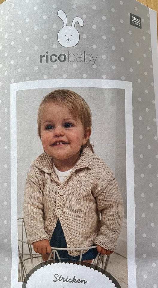 Baby Strickjacke Gr.74/80 Neu u. selbstgemacht