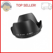 Altura Photo 58MM Tulip Flower Lens Hood for Canon EOS 77D 80D 90D Rebel T8i T7