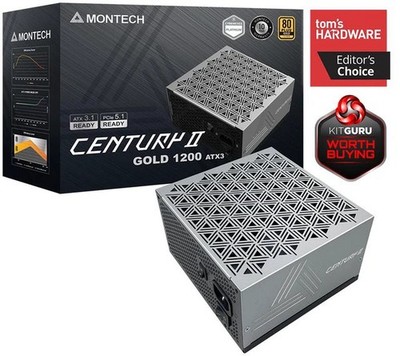 Montech Century II 1200W Gold ATX 3.1 Modular PSU - Sealed New