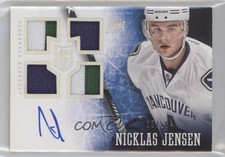 2013-14 Panini Prime Rookie Holo Silver 19/50 Nicklas Jensen #122 Patch Auto 2j2