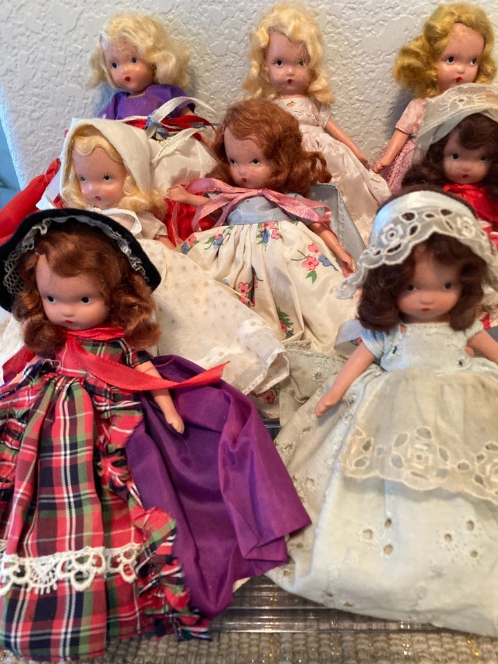 Nancy Ann Storybook Assortment of Bisque Collector Dolls SH JT Frozen Leg - Image 2 of 4