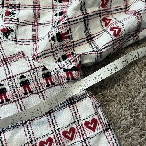 Camisa Gitman Bros Vintage Swiss Miss Jacquard Tejida Franela Abotonada XL - Imagen 5 de 6