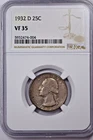 1932-D Washington Quarter NGC VF30 Key Date 25c FREE SHIPPING