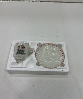 M.J. Hummel "Blessed Event" Small Mug & Plate Set