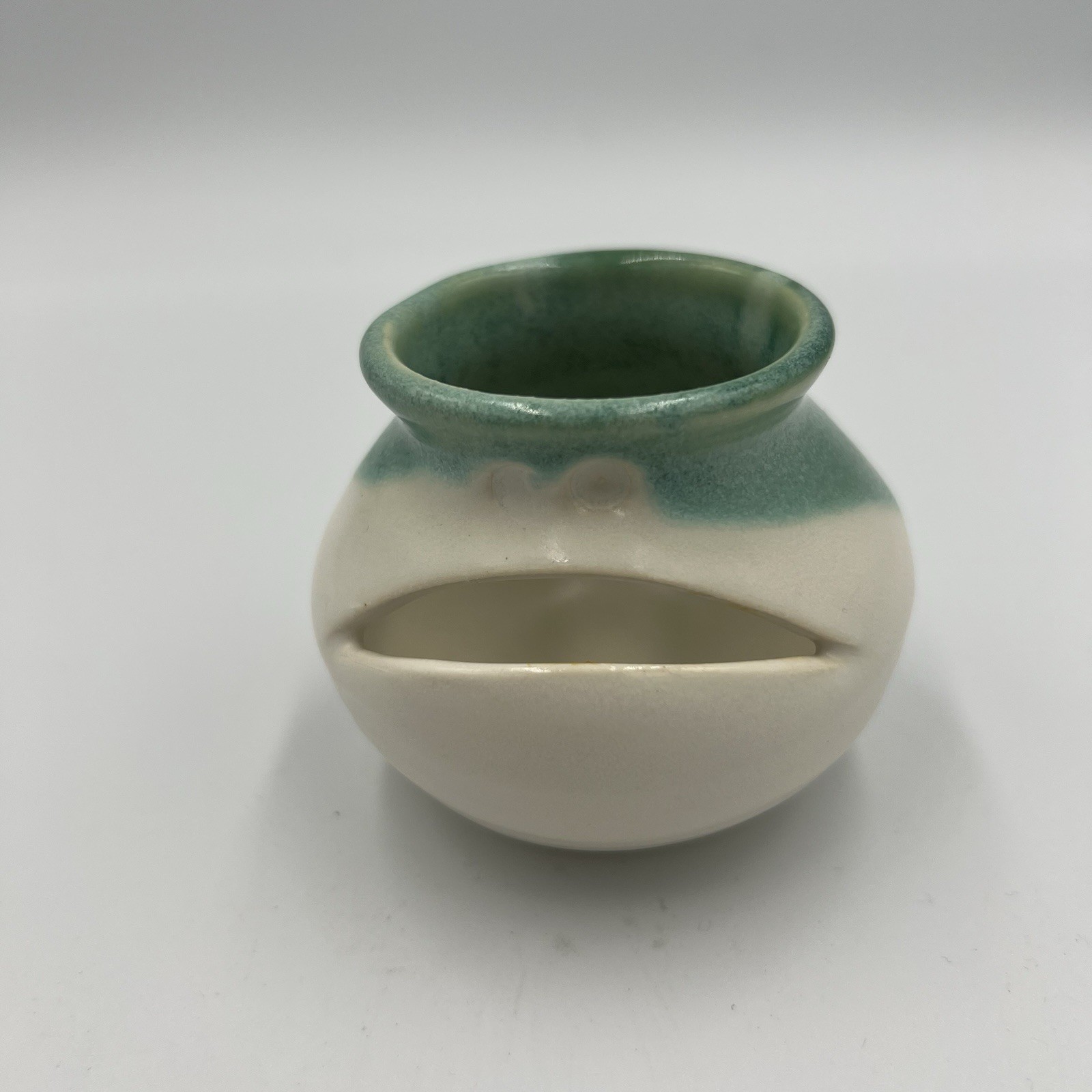 Ceramic Egg Separator Green White Face Design Kitchen Gadget 3" Yolk Whites Tool