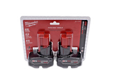 Milwaukee 48-11-2412 M12 XC3.0 3.0Ah RedLithium X2 Batteries 2-Pack -OEM SEALED