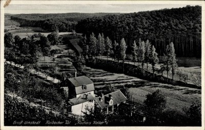 Ak Groß Umstadt Hessen, Raibacher Tal, Fischers Keller - 4228329