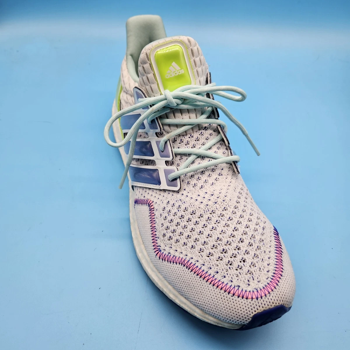 Adidas UltraBoost 1.0 White Blue Lemon for sale | eBay display picture 3