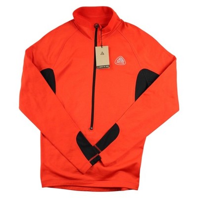 Nike ACG 1/2 Zip Pullover Anorak Mens S Red Fleece Long Sleeve