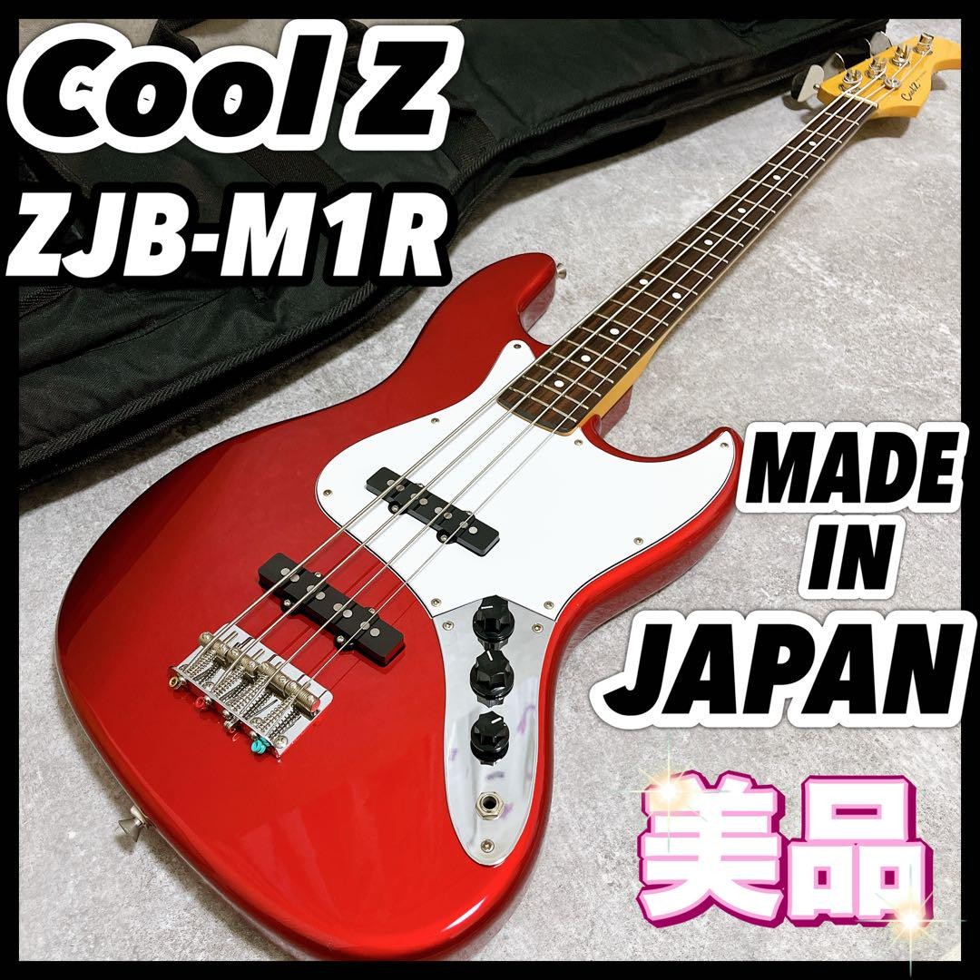 ベース Coolz ZJB-M1R CAR CoolZ ZJB-M1R CAR Electric Bass Guitar W/Gig Bag Used