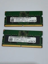 Micron 16gb DDR5 4800mhz 2x8gb Ram Module (Barely Used) PC5 Laptop Sodimm Kit