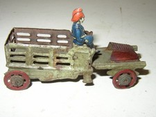 Antique Tin Penny Toy Fire Dept Truck engine Germany