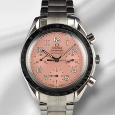 Omega 39mm Speedmaster Chronograph Pink Mop Dial Automatic Watch 3502.87