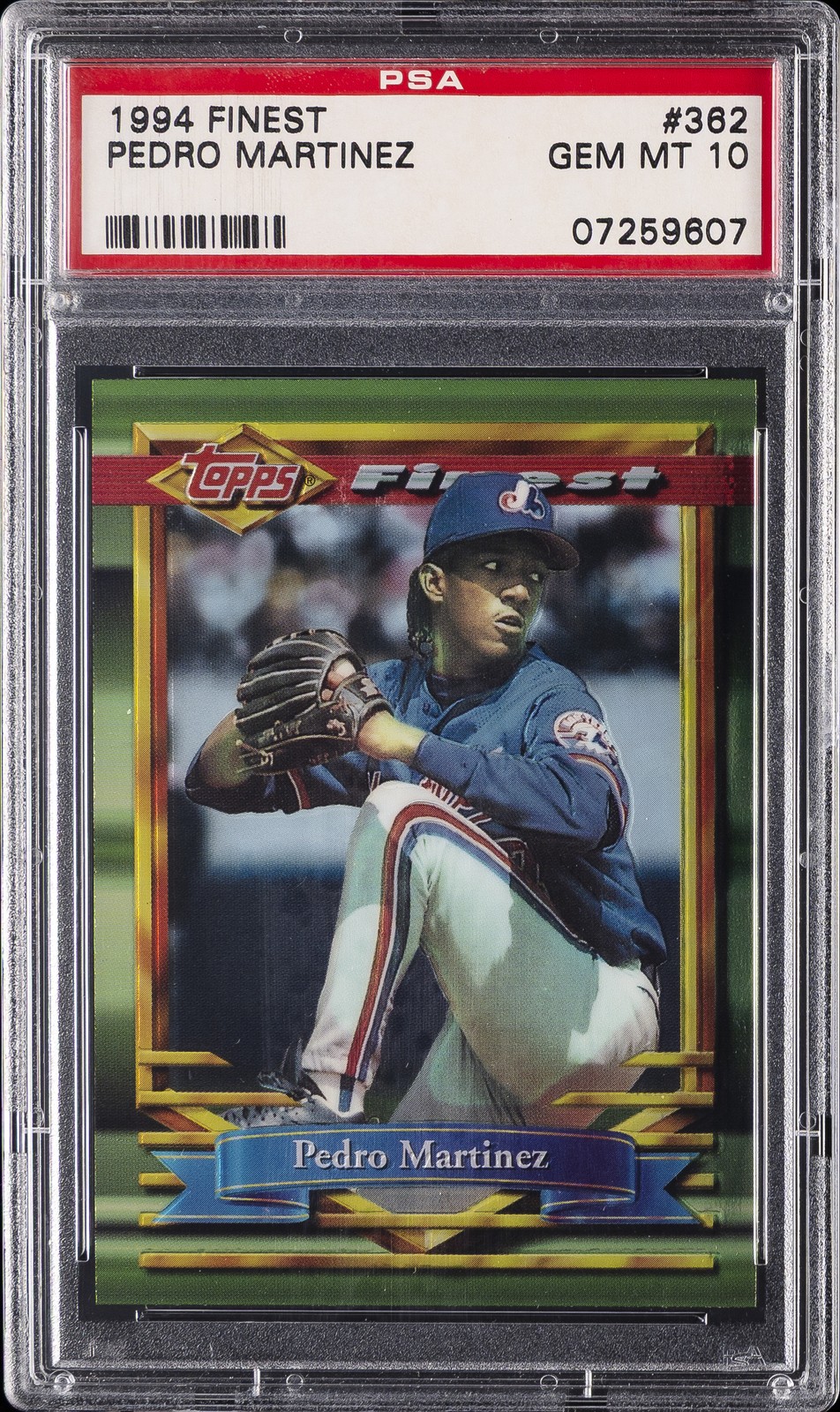 1994 TOPPS FINEST #362 PEDRO MARTINEZ PSA 10