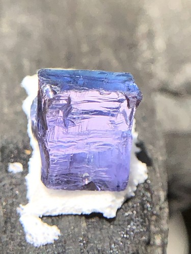 4,4 ct natürlicher Tansanit Kristall - seltene Trio Farbe lila blau grün - unbehandelt