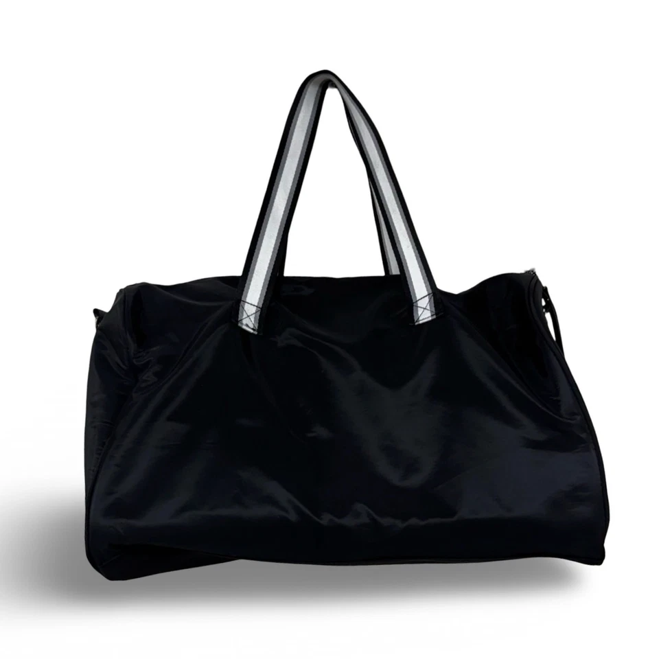 Adrienne Vittadini Black Haute Heritage Zip Fully Lined Duffel Bag - Image 3 of 4