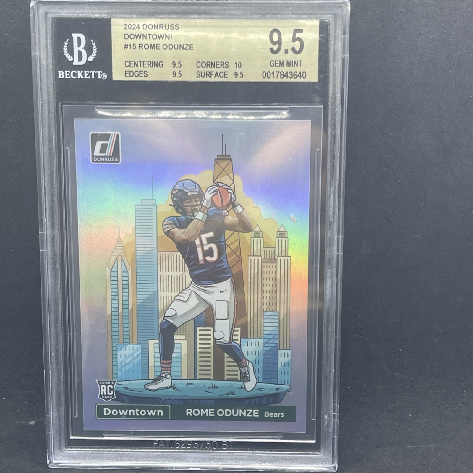 2024 Panini Donruss - Downtown! Rome Odunze #15 (RC)