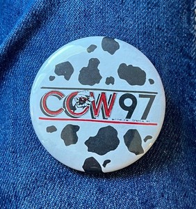 COW 97 Radio Station WCOW Sparta, Wi. 2 1/4" Cello Advertising Remarks