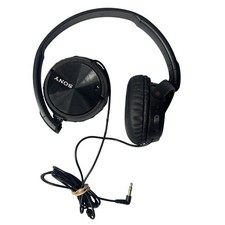 Sony Noise Canceling Headphones Wired On Ear Folding Model MDR-ZX110NC Black