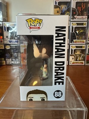 Nolan North Signed Uncharted 4 Nathan Drake Funko Pop #88 GameStop