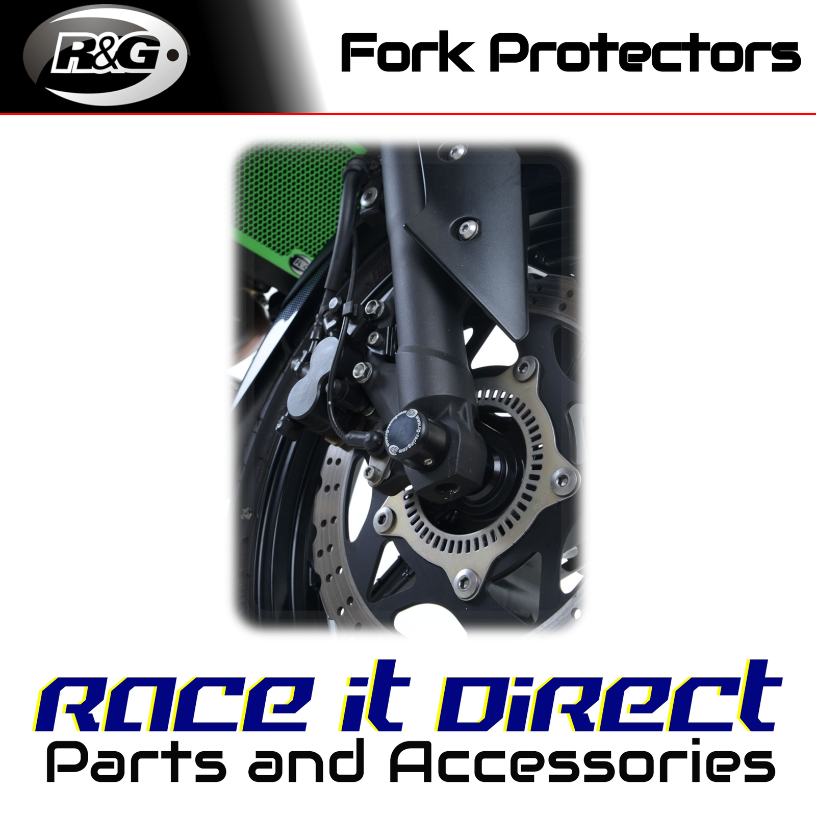 Fork Protectors for Kawasaki Z300 2015-2018 R&G