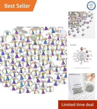 Set of 1440 Crystal AB Flatback Rhinestones SS20 - Sparkle for Nail Art  Crafts