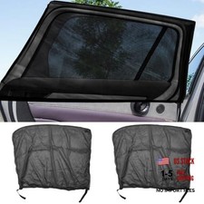 2PCS Car Window Shades, Stretch Mesh Sunshade Cover Block UV Rear Window/SUV