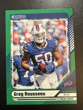 2024 Panini Donruss - Greg Rousseau #74 Press Proof Green