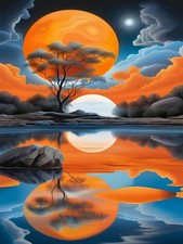 Paint by Numbers Kit for Adults,Beautiful View Paint by Number for Adults,Acr...