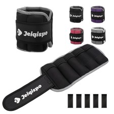 Adjustable Ankle Weights 1 Pair 2/4/6/8/10 LBS Wrist Leg Arm Weights for Wome...