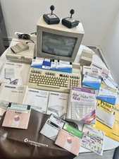 Vtg 1985 Commodore 128 Monitor 1902 Disk Drive 1571 Suncom Tac 2 Controllers 