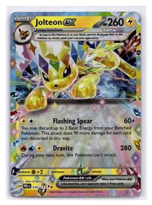 #ad #ad Jolteon ex Double Rare SV: Prismatic Evolutions 030 131 LP NM $3.00