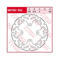 TRW Bremsscheibe (FüR: Triumph Thruxton 1200 ABS DE01 16-19 Hinten )