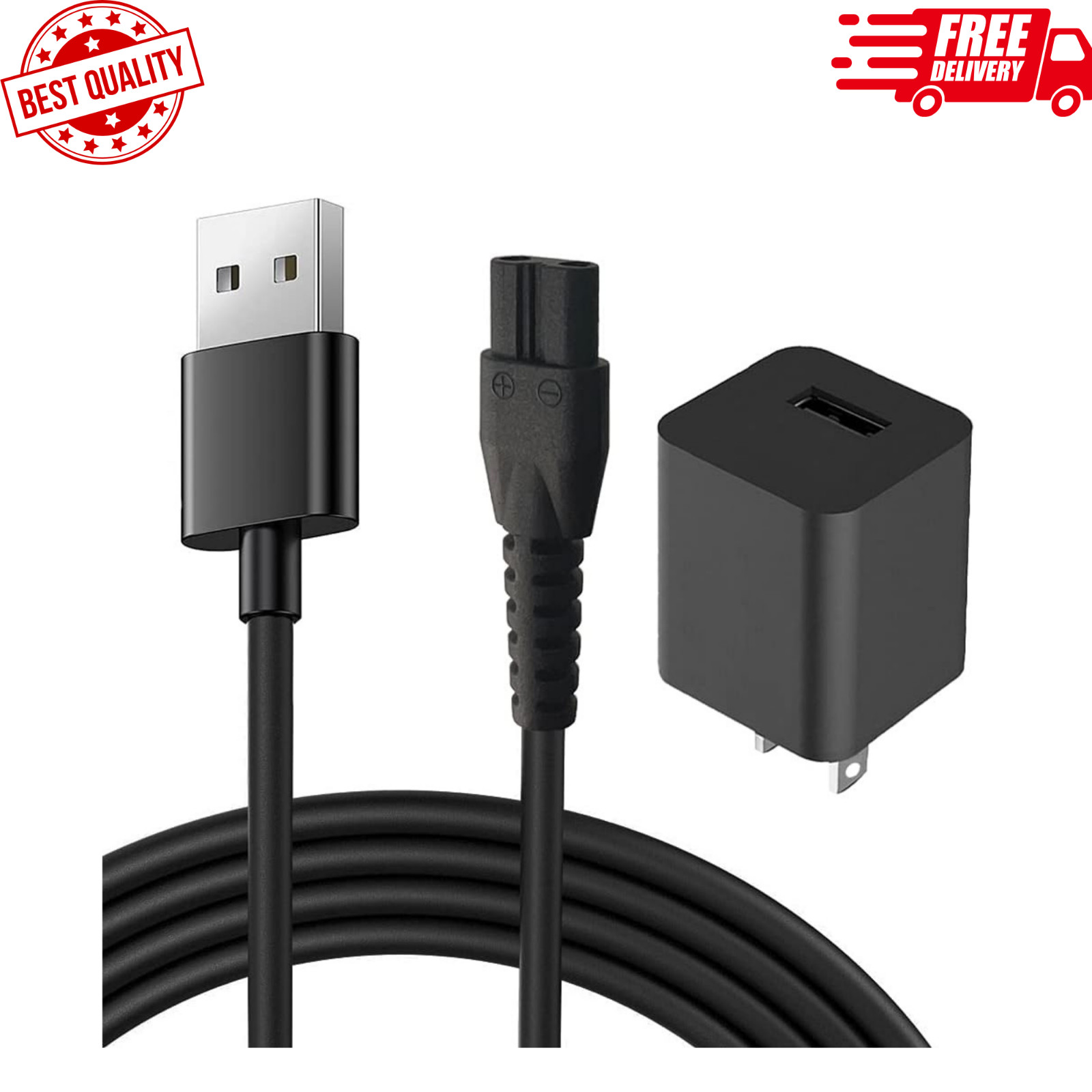 Power Cord for Manscaped Lawn Mower 3.0 & 2.0 Trimmers