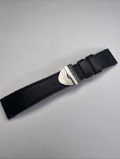 Genuine Tudor 22mm Blue Black Leather Strap Band 18mm Deployment Deployant Clasp
