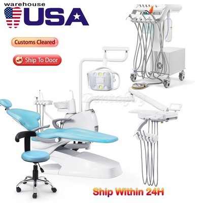 Dental Unit Chair Computer Controlled DC Motor+Doctor Stool/Dental Delivery Unit