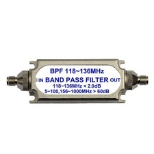 SMA Connector Bandpass Filter BPF 118-136MHz 50ohm for Air Frequency Band