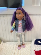 "My Life As" Destiny 18" Tall Poseable Doll With Vibrant Purple Eyes Hair