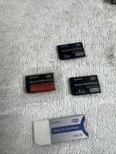 LOT OF 3 X SONY PRO DUO CARD MAGICGATE MSAC-M2 ADAPTER MEMORY STICK 8, 4, 1 GB