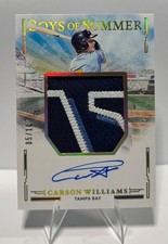2025 Boys of Summer Jumbo Material Signatures Gold Holo Carson Williams RC /10