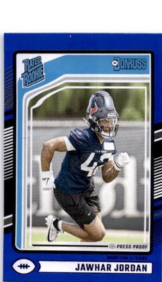 #ad 2024 Donruss Press Proof Blue #390 Jawhar Jordan $1.29