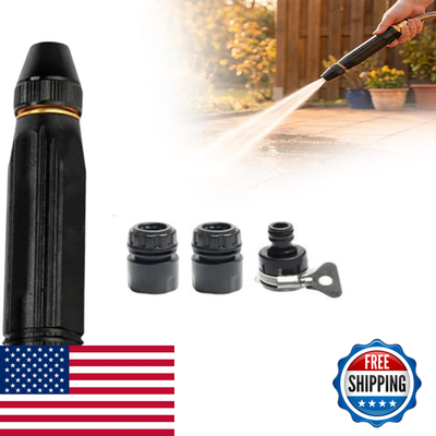 #ad Sakerplus Heavy Duty Adjustable Hose Nozzle High Pressure Jet Sweeper Spray $25.92