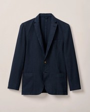 johnnie-O Coolidge Top Shelf Linen Cotton Sport Coat Navy Size 38